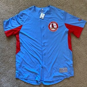 St. Louis Cardinal’s Blank Jersey Powder Blue